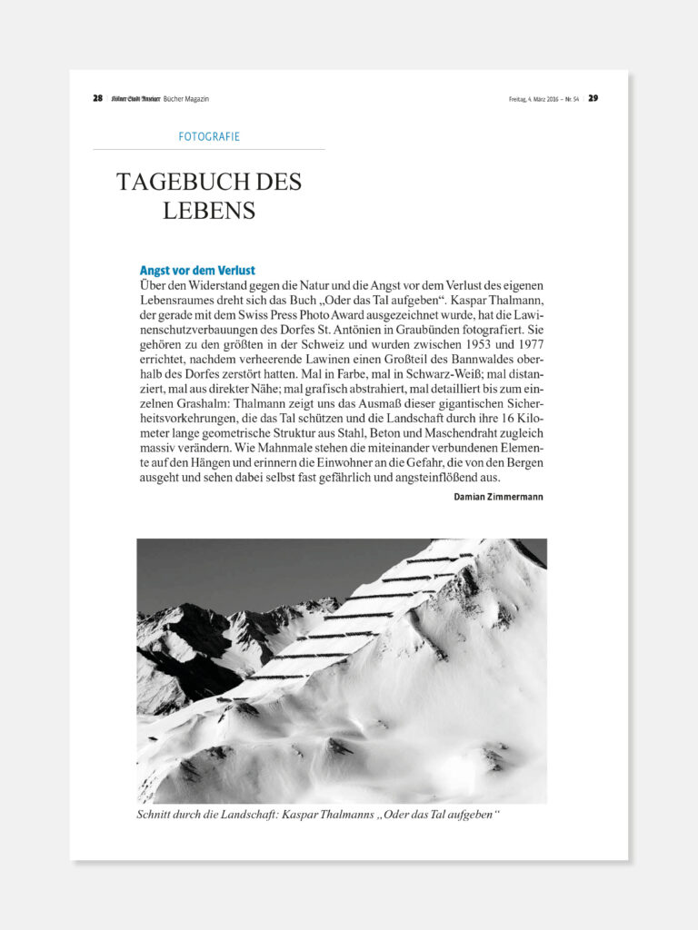 Oder das Tal aufgeben